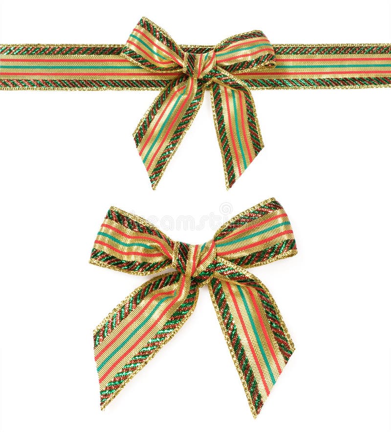 Christmas ribbon and bow stock image. Image of gift, celebrate 27555407