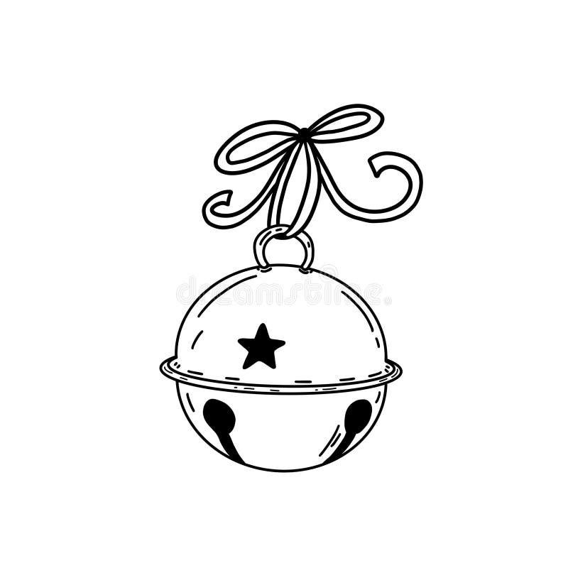 christmas ornament clipart free black and white