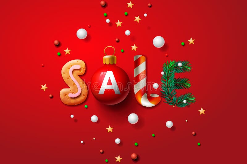 Christmas Sale Background Promotional Poster For Christmas Sale