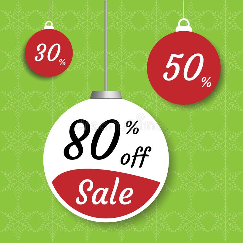 Christmas sale 3 ball tag shopping promotion set royalty free illustration Christmas sale 3 ball tag shopping promotion set royalty free illustration