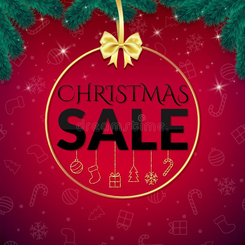 Christmas sale design template