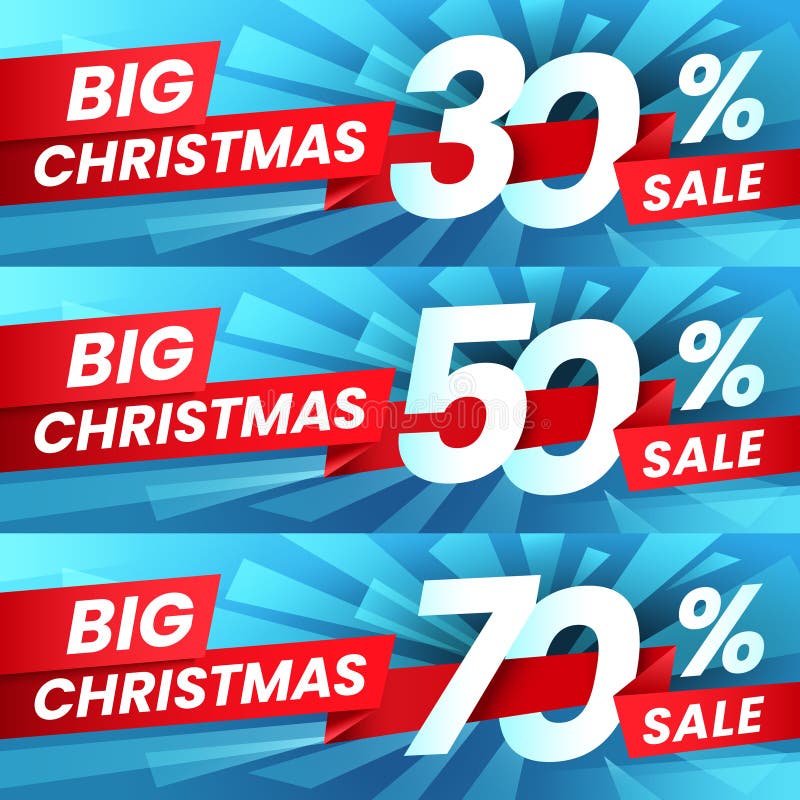 Christmas Sale Discount. Xmas Advertising Sales Discounts Deals, Winter Christmas Deal