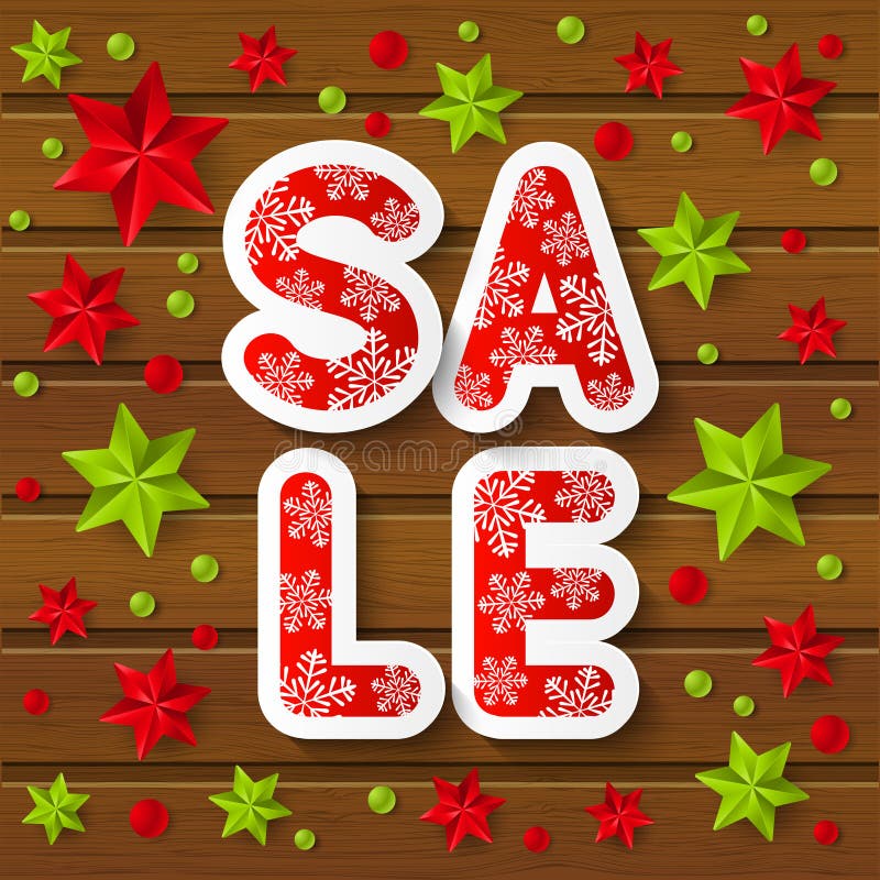 Christmas sale message stock vector. Illustration of vector 46235697
