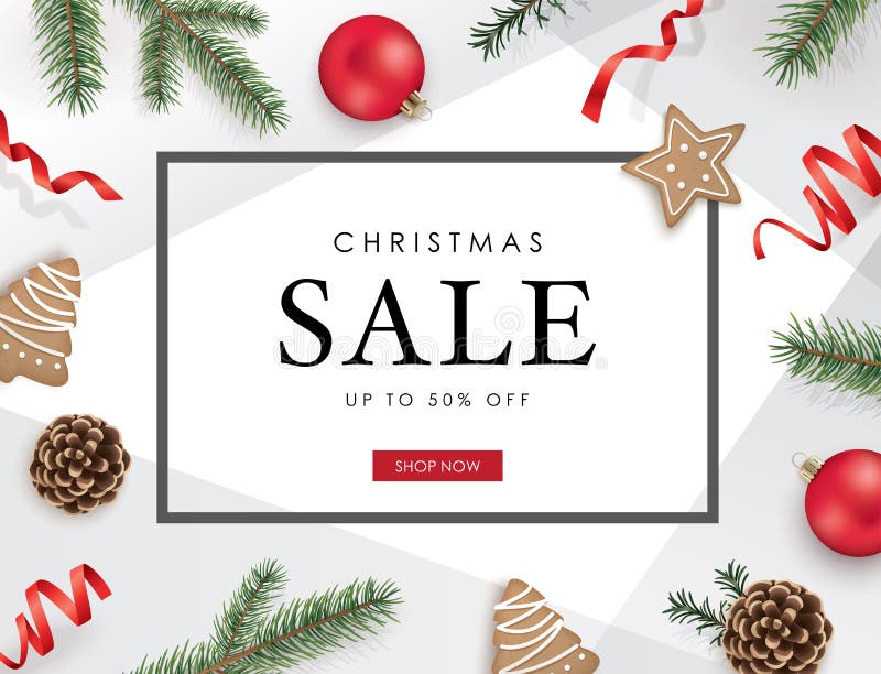 Christmas sale poster