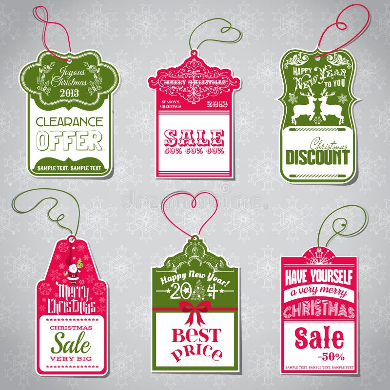 Christmas Sale Tags stock vector. Illustration of clearance - 35037498