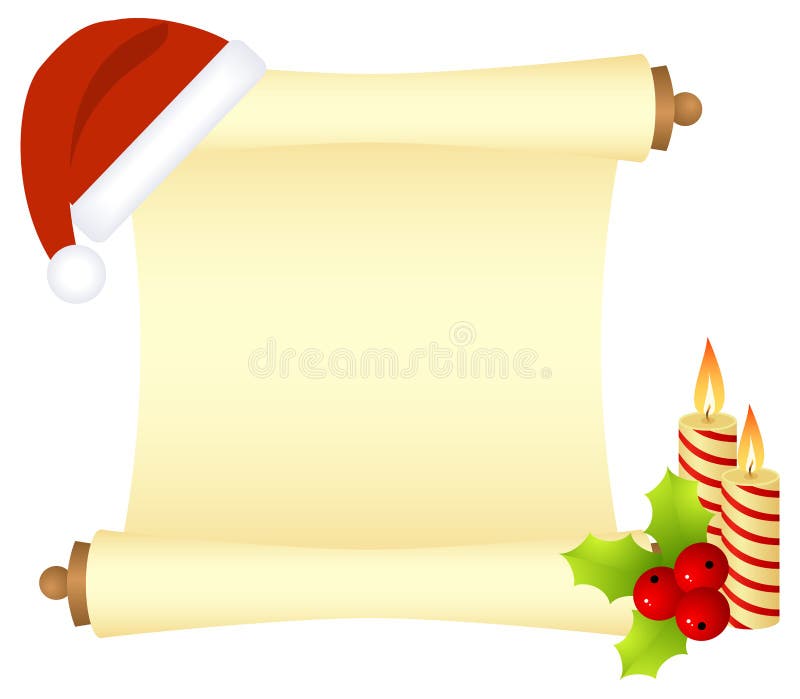 Christmas scroll stock vector. Illustration of greeting - 16786365