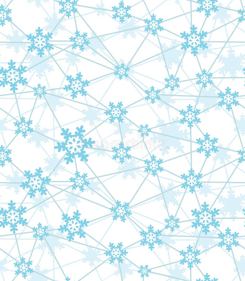 Christmas seamless background with snowflakes.