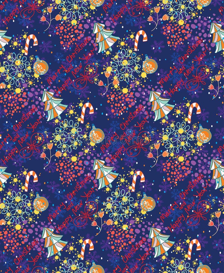 Christmas Seamless Pattern Stock Illustration Illustration Of