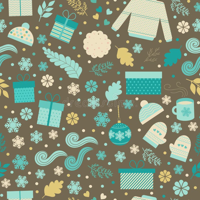 Christmas seamless pattern in vector