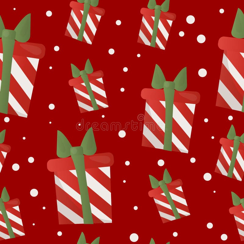 Christmas set of bright beautiful gifts in colored packages royalty free illustration