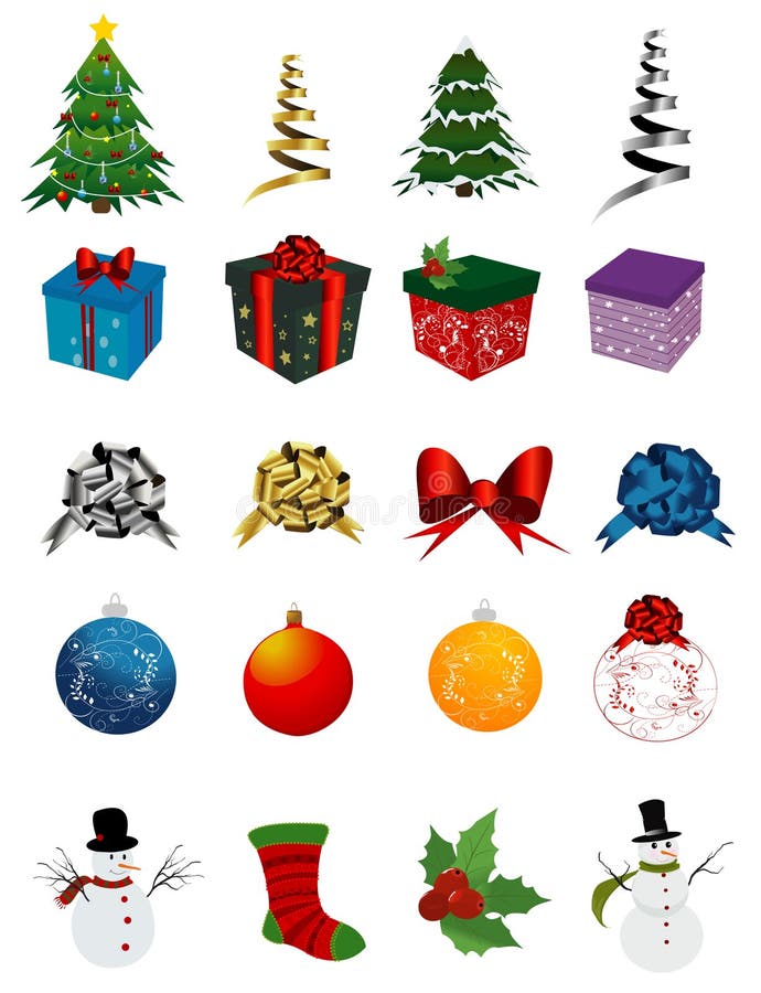 Christmas Set of icons
