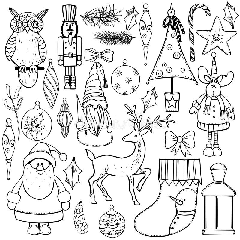 Vector Pattern Withn Christmas Gnomes Stock Vector - Illustration of ...