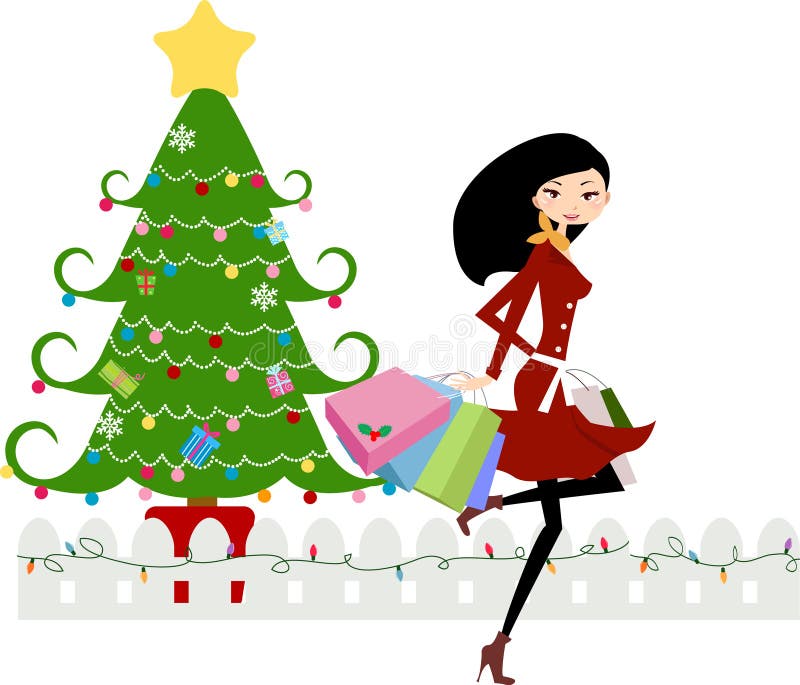 Download Christmas shopping stock vector. Illustration of ...