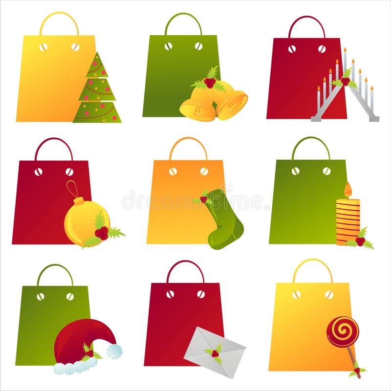 christmas shopping bags