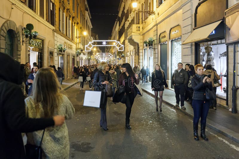 Video effect on the steps in fashion store and jeweller's Louis Vuitton,  Via dei Condotti, Rome, Lazio, Italy, Europe Stock Photo - Alamy