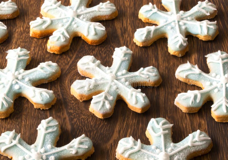 Christmas snow flake cookies