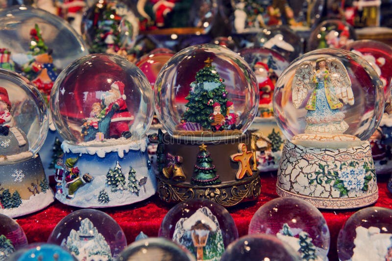 Christmas snow globes