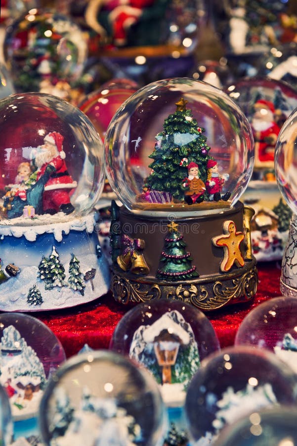 Christmas snow globes