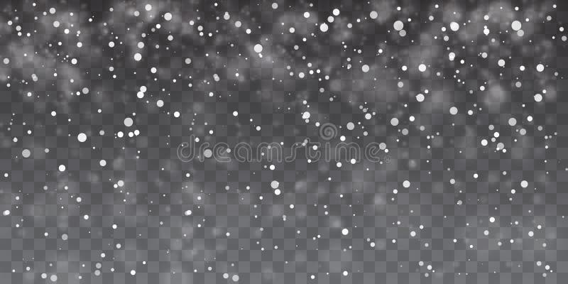 a snowflake is shown on a black background with snow flakes and snow flakes  falling around the snowflakes and the snowflakes are white on the ground  and black. Generative AI Stock Illustration