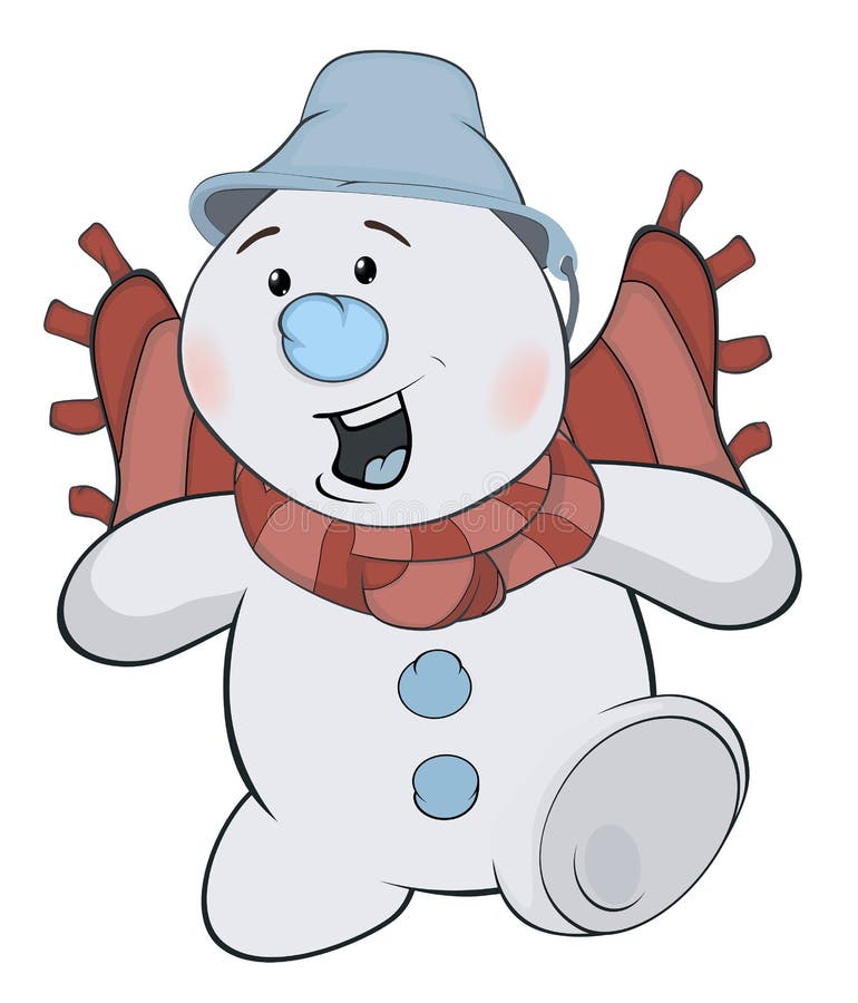 Christmas Snowball. Cartoon Stock Vector - Illustration of glove