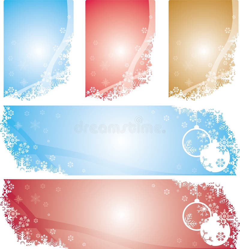 Christmas Snowflakes Banners