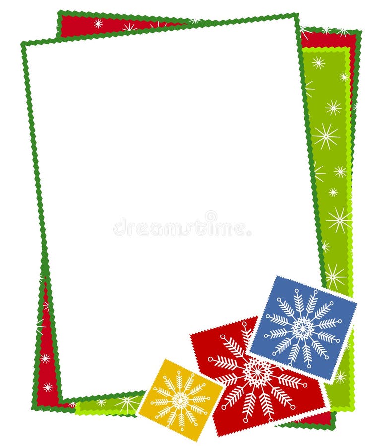 Christmas Snowflakes Border