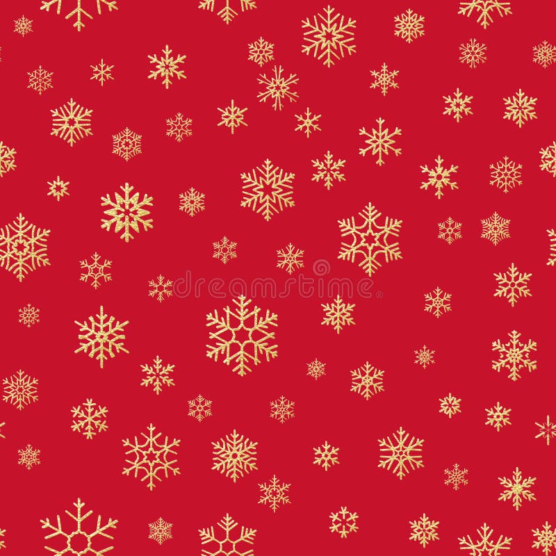 Christmas Snowflakes Seamless Repeating Pattern Background. EPS 10 ...