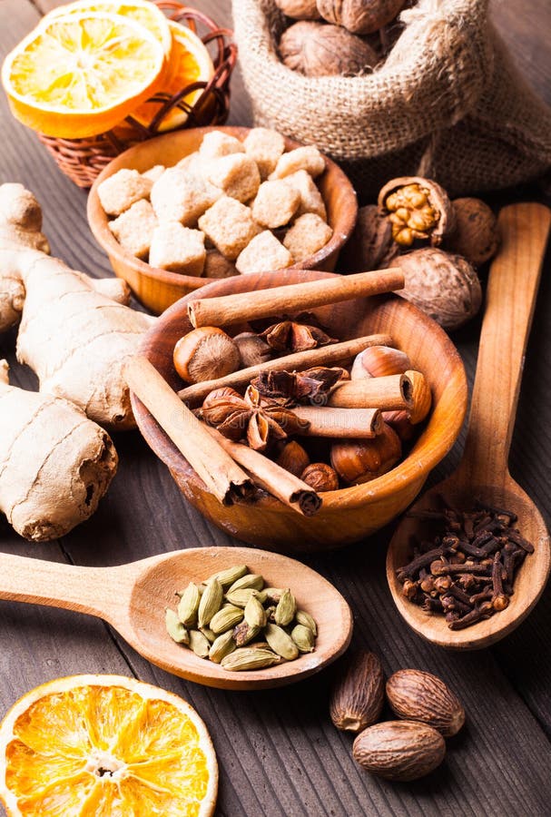 Spices for Christmas Decoration Stock Image Image of ingredient