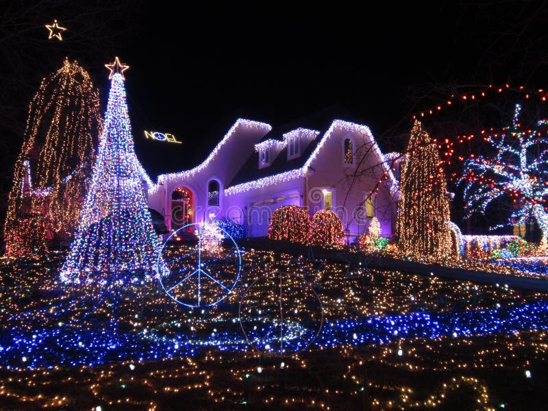 Christmas Spirit Lights in Virginia Stock Image Image of exposure