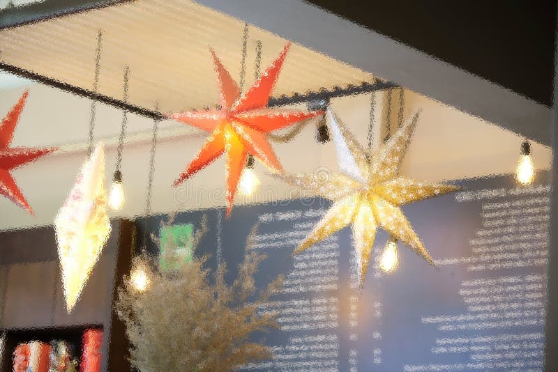 Christmas star through frosted glass image for background use. The Christmas star through frosted glass image for background use royalty free stock photos Christmas star through frosted glass image for background use. The Christmas star through frosted glass image for background use royalty free stock photos