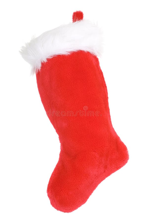 Stuffed Christmas stocking stock image. Image of stocking 15863355