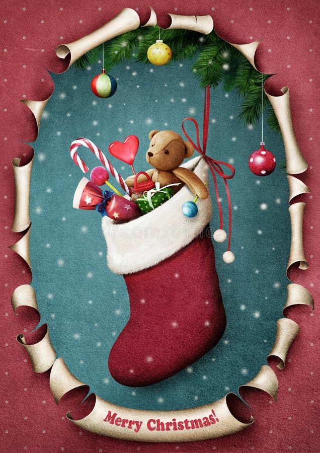 Christmas stocking stock illustration Christmas stocking stock illustration