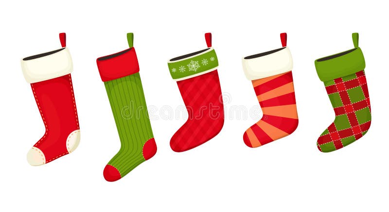 Christmas Stockings Stock Illustrations – 10,182 Christmas