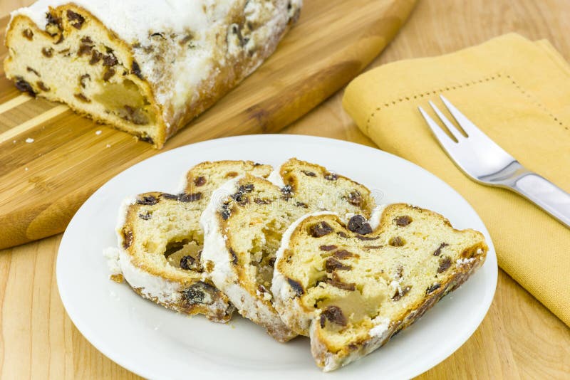 Christmas Stollen stock photo. Image of fruitcake, fruit 27968834