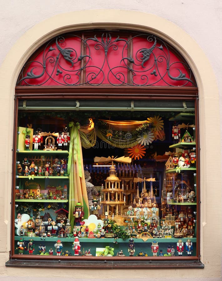 Christmas store in Rothenburg ob der Tauber stock images Christmas store in Rothenburg ob der Tauber stock images