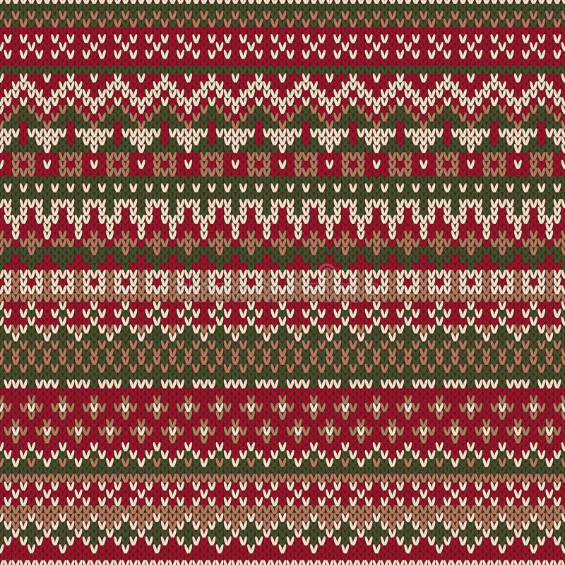 Christmas Sweater Design. Seamless Knitted Pattern with Snowflakes ...