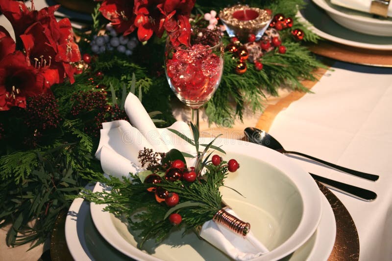 Christmas table decoration