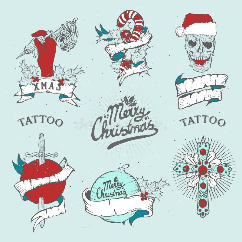 All I Want for Christmas is A New Tattoo PNG Image, Christmas Tattoo  Clipart for DTF, Sublimation, or Shirt Printing, PNG Only - Etsy
