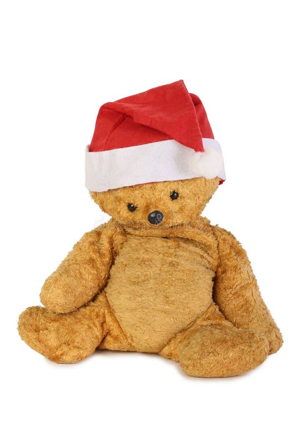 Christmas teddy bear one stock photo. Image of country - 163553150