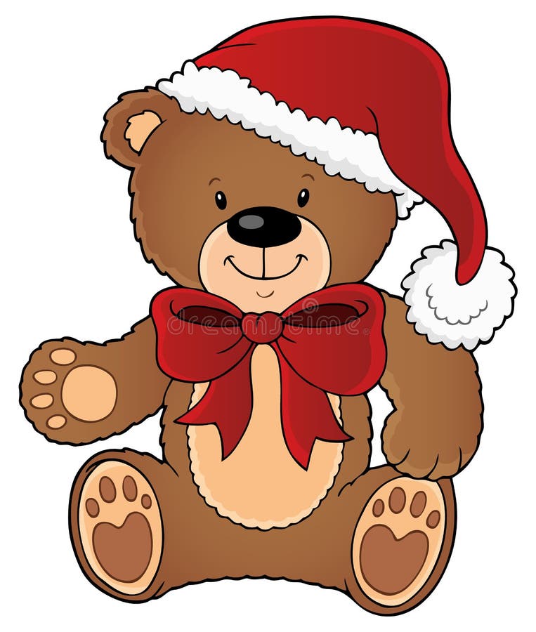 christmas teddy bear clip art