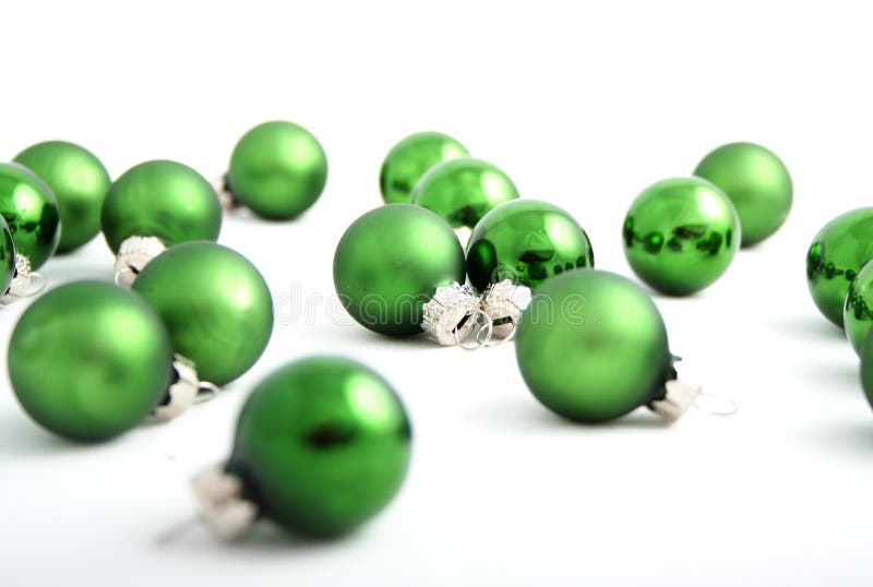 Blue and Green Christmas Decorations Stock Image - Image of sphere ...