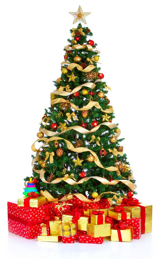 Weihnachtsbaum und Geschenke.