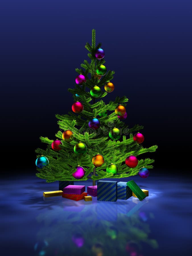 Christmas tree. royalty free illustration