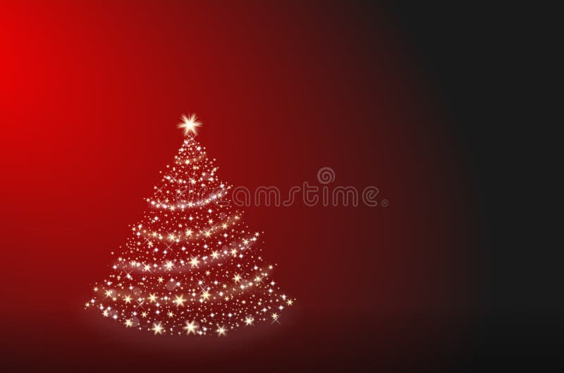 Christmas tree alone stock illustration. Illustration of decorated