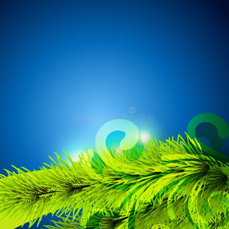 Christmas tree background stock illustration