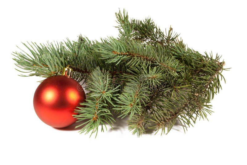 Christmas tree and ball