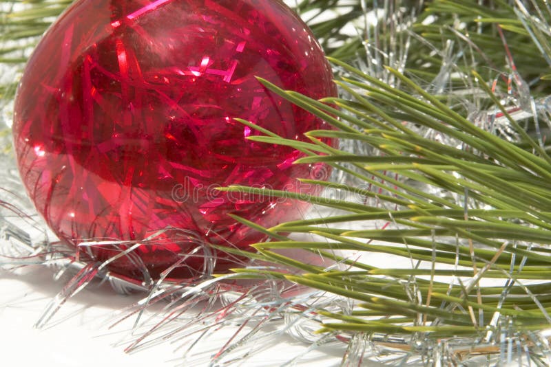 Christmas tree and ball