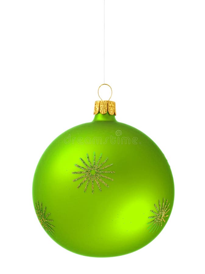 CHRISTMAS TREE BALL green stock image. Image of xmas 11839589