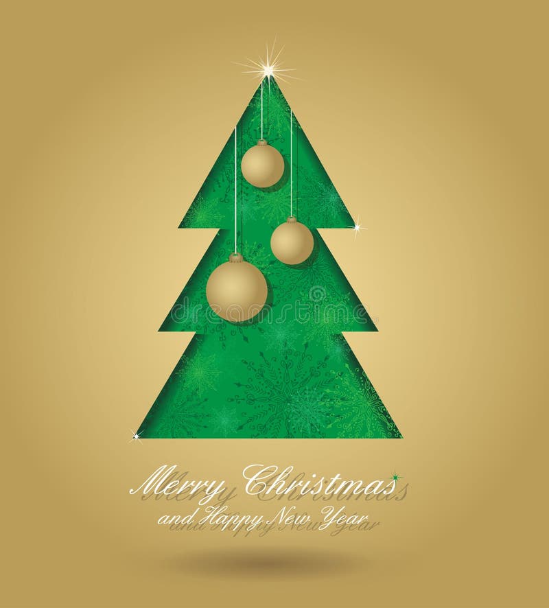 Christmas tree with balls