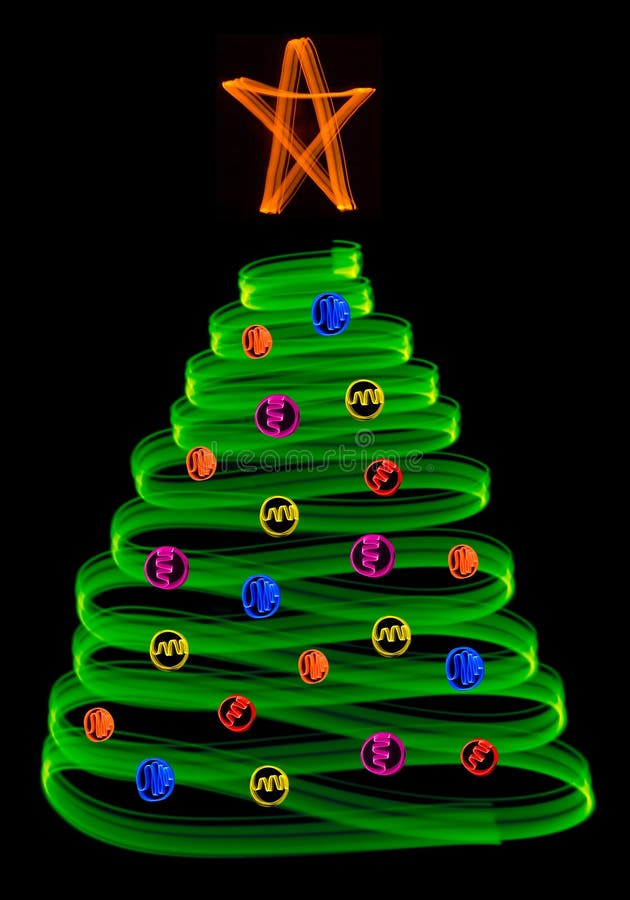 Christmas tree with balls